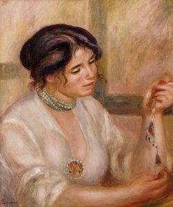 Kobieta z naszyjnikiem autorstwa Pierre-Auguste Renoir
