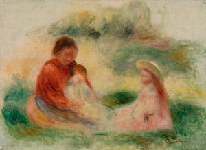 Młoda rodzina autorstwa Pierre Auguste Renoir