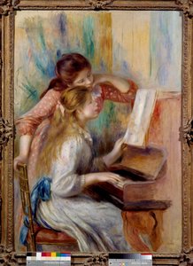 Młode dziewczęta przy fortepianie Studium przygotowawcze Pierre Auguste Renoir (1841-1919) 1892 Nd. 1,16x0,81 m Paryż, musee de l