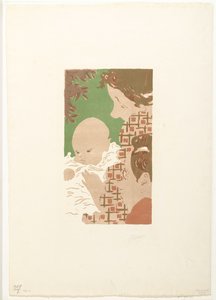 Andrée Terasse z synem Jeanem i bratem Pierre Bonnard Scena rodzinna autorstwa Pierre Bonnard