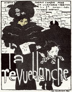 Sztuka. Rewia Blanche. Plakat: Pierre Bonnard, Francja autorstwa Pierre Bonnard