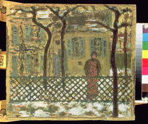 Przy płocie, 1895 autorstwa Pierre Bonnard