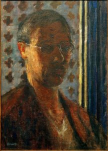 Autoportret pod światło, papier kwiatowy autorstwa Pierre Bonnard