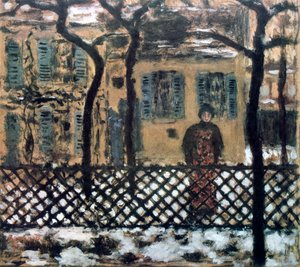 Za płotem, c1895 autorstwa Pierre Bonnard