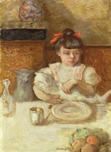 Dziecko z kotami, ok. 1906 (olej na płótnie) autorstwa Pierre Bonnard
