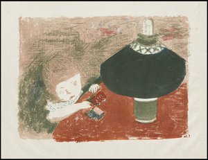 Dziecko z lampą autorstwa Pierre Bonnard