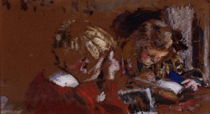 Czytanie dzieci autorstwa Pierre Bonnard