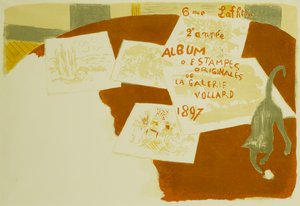 Okładka „Albumu oryginalnych odbitek z Galerii Vollard”; „Album oryginalnych grafik z Galerii Vollard” autorstwa Pierre Bonnard