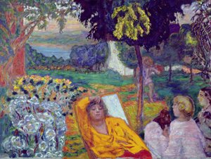 Wieczór (lub Siesta lub W południowym ogrodzie) 1914 autorstwa Pierre Bonnard