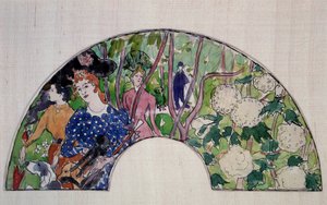 Projekt wentylatora, XX wiek (akwarela) autorstwa Pierre Bonnard