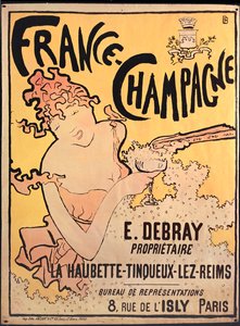Francja Szampania. Litografia ... (litho) autorstwa Pierre Bonnard