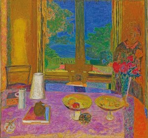 Duża jadalnia z widokiem na ogród (Grande salle à manger sur le jardin). 1934-35 autorstwa Pierre Bonnard