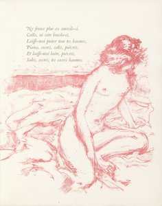 Ilustracja z „Parallelement” Paula Verlaine autorstwa Pierre Bonnard