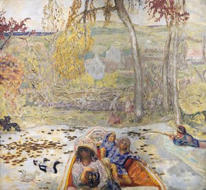 W łódce autorstwa Pierre Bonnard
