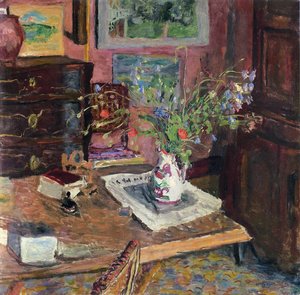 Wnętrze z kwiatami, ok.1910