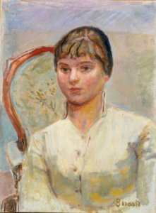 Młoda kobieta w fotelu autorstwa Pierre Bonnard