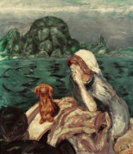 Rejs statkiem do Vernon. Pani Bonnard autorstwa Pierre Bonnard