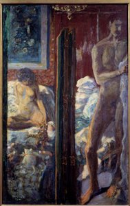 Mężczyzna i kobieta Naga para w sypialni autorstwa Pierre Bonnard