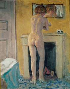 Nu Devant la Cheminee (olej na płótnie) autorstwa Pierre Bonnard