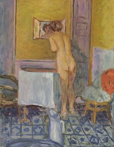 Nago w czerwonym ubraniu (Nude w swojej toalecie)