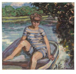 Na łodzi autorstwa Pierre Bonnard