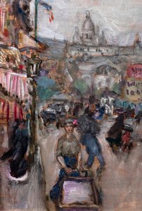 Pejzaż paryski lub Les Batignolles, detal autorstwa Pierre Bonnard