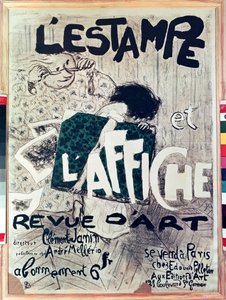 Plakat reklamujący Druk i Plakat Revue dArt, 1897