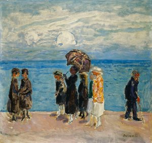 Wędrowcy nad morzem; Spacery nad morzem autorstwa Pierre Bonnard
