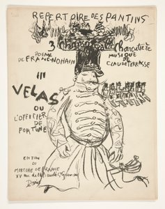 Katalog Teatru des Pantins autorstwa Pierre Bonnard