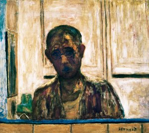 Autoportret w lusterku do golenia autorstwa Pierre Bonnard