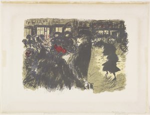 Plac w nocy autorstwa Pierre Bonnard