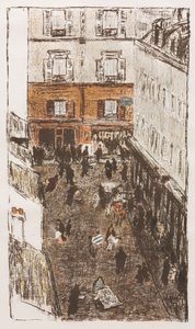 Róg ulicy widziany z góry autorstwa Pierre Bonnard