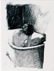 Łaźnia, ok. 1925 (lito) autorstwa Pierre Bonnard