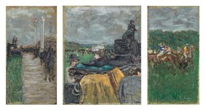 Wyścigi w Longchamp; Les Courses a Longchamp autorstwa Pierre Bonnard