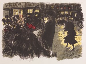 Plac wieczorem autorstwa Pierre Bonnard