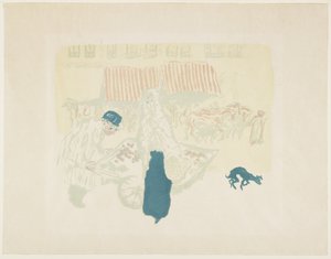 Sprzedawca warzyw, c. 1897 (opublikowany 1899) autorstwa Pierre Bonnard