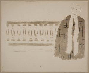 Bez tytułu (kobieta na balkonie) autorstwa Pierre Bonnard