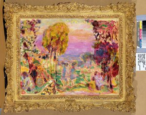 fioletowa wieś autorstwa Pierre Bonnard