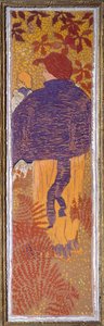Kobieta na pelerynie autorstwa Pierre Bonnard