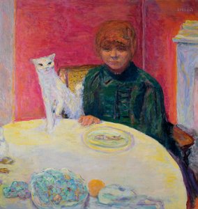 Kobieta z kotem, 1912 autorstwa Pierre Bonnard