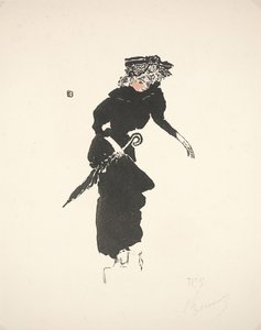 Kobieta z parasolem autorstwa Pierre Bonnard