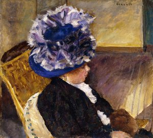 Młoda Kobieta w Niebieskim Kapeluszu; Młoda kobieta w niebieskim kapeluszu autorstwa Pierre Bonnard