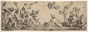 Neptun i Amfitryt, 1615-42. autorstwa Pierre Brebiette