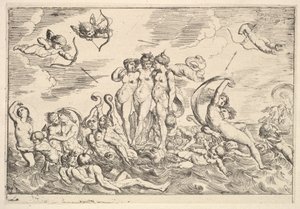 Triumf Galatei, 1610-42. autorstwa Pierre Brebiette