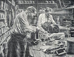 Manufaktura jedwabnych cylindrów Grawerowanie z prywatnej kolekcji Pierre