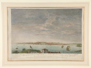 Widok na miasto Boston, stolicę Nowej Anglii w Ameryce Północnej autorstwa Pierre Charles Canot