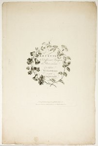 Okładka dla kolekcji różnych bukietów kwiatów, wymyślonych i narysowanych przez Jeana Pillementa i wygrawerowanych przez P. C. Canota autorstwa Pierre Charles Canot