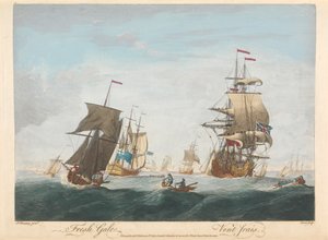 świeża wichura autorstwa Pierre Charles Canot