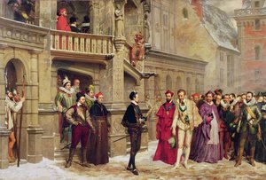 Henryk III i książę de Guise, 1855 autorstwa Pierre Charles Comte