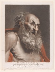 Heilige Hieronymus St. Jerome Expirant (tytuł na obiekcie) autorstwa Pierre Charles Coqueret